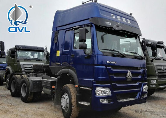 336HP Ciężarówka do przewozu ciężkich ładunków Wysokiej jakości ciągnik siodłowy Sinotruk 6x4 Kolor niebieski